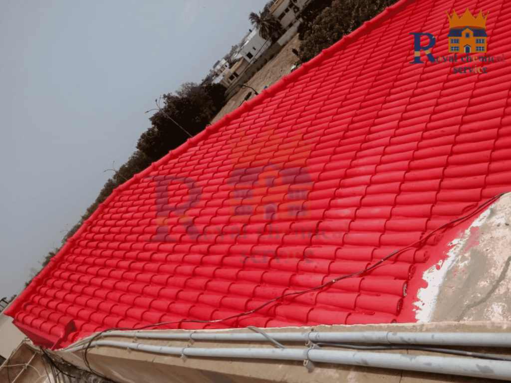 Home rooftop leakage solution using waterproof chemical