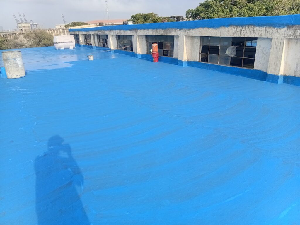 Blue Waterproofing Solution