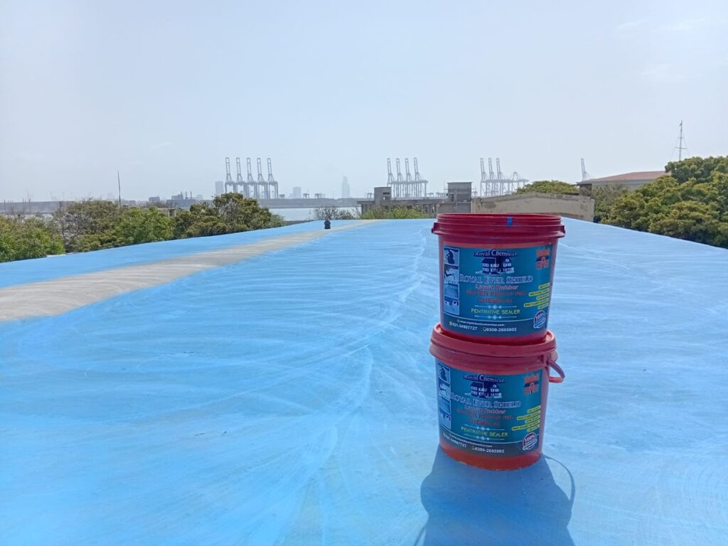 Blue Waterproofing Treatment
